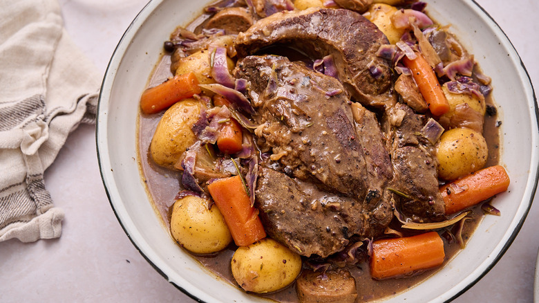 pot roast in a serving bowl