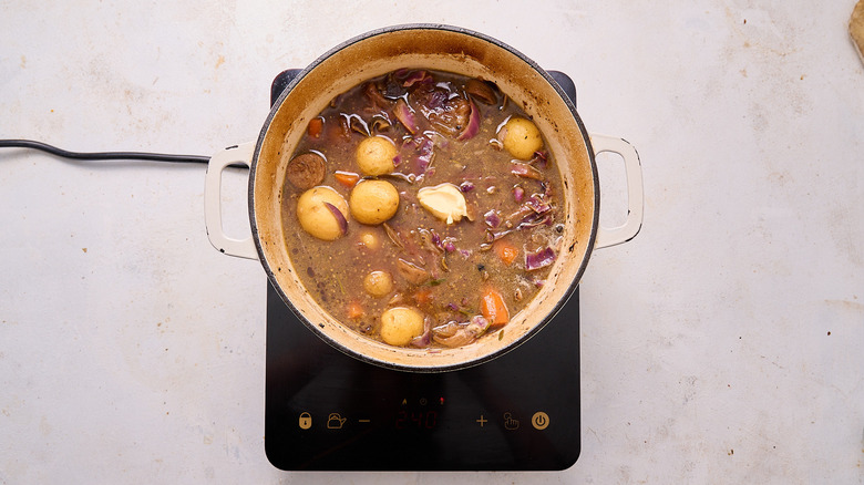 adding butter to broth