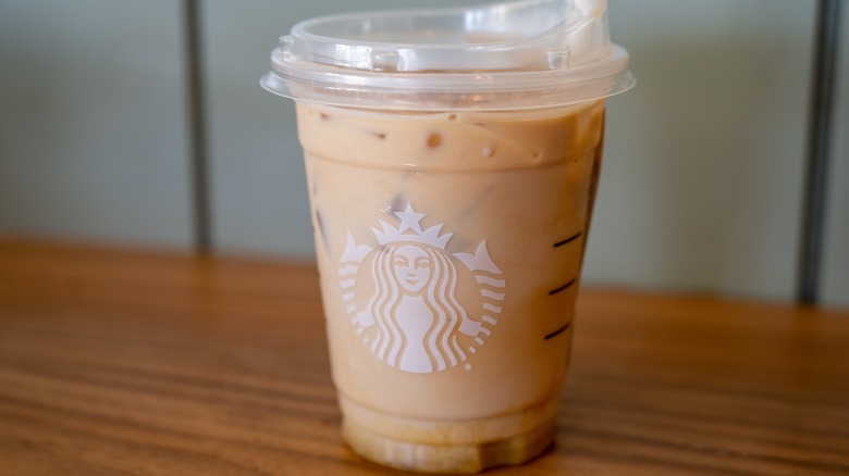 Starbucks iced drink with milk