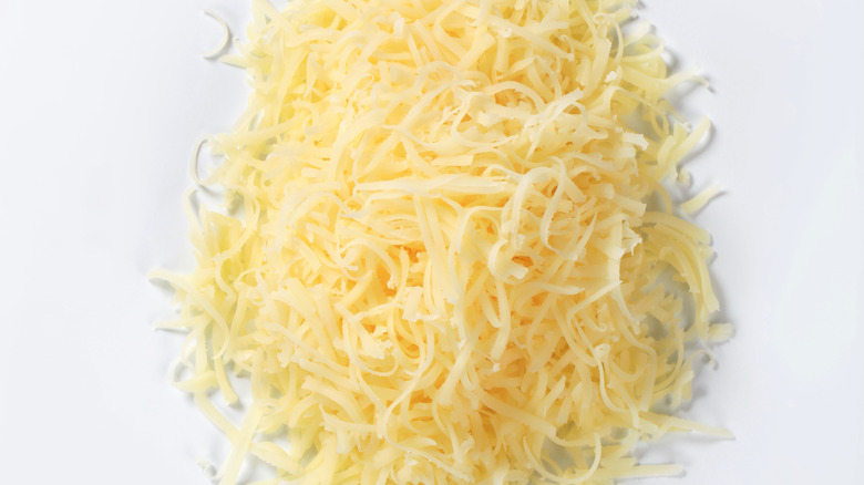 Pile of grated parmesan