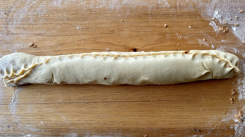 rolled dough with filling