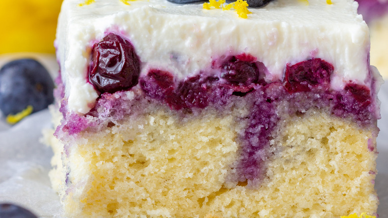 blueberry and lemon poke cake