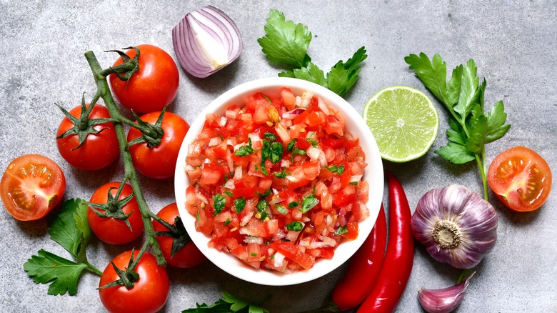 Salsa roja ingredients