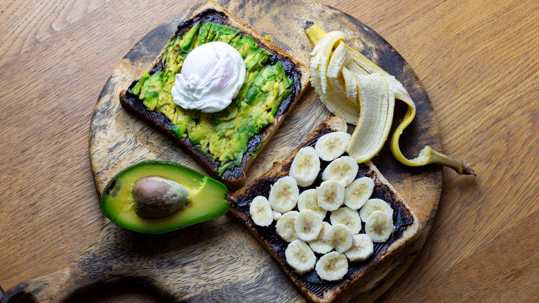 platter with vegemite toast