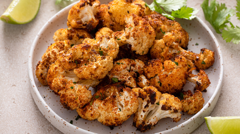 crispy cauliflower with lime