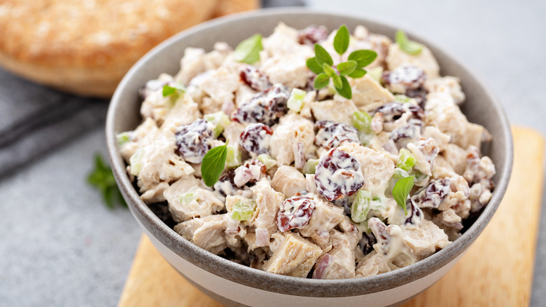 Chicken salad with cranberries