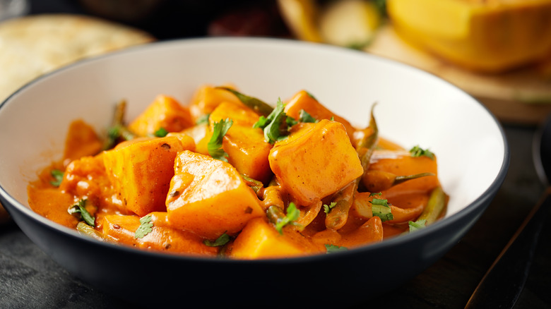 bowl of squash curry