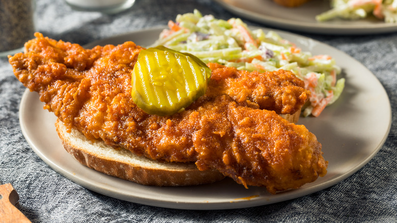 Nashville hot fish fried