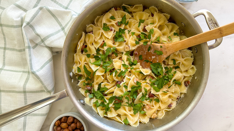 hazelnut cream pasta