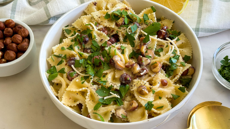 Hazelnut pasta