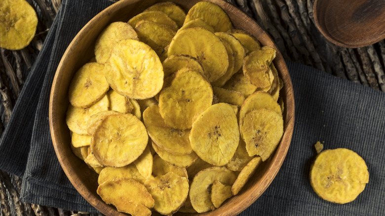 bowl of plantain chips