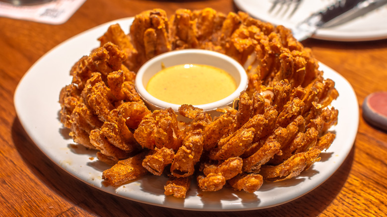 Deep fried blooming onion