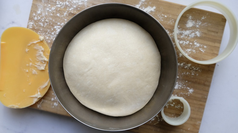 doughnut dough in bowl