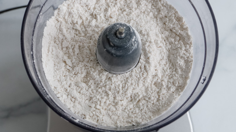 flour ingredients in food processor