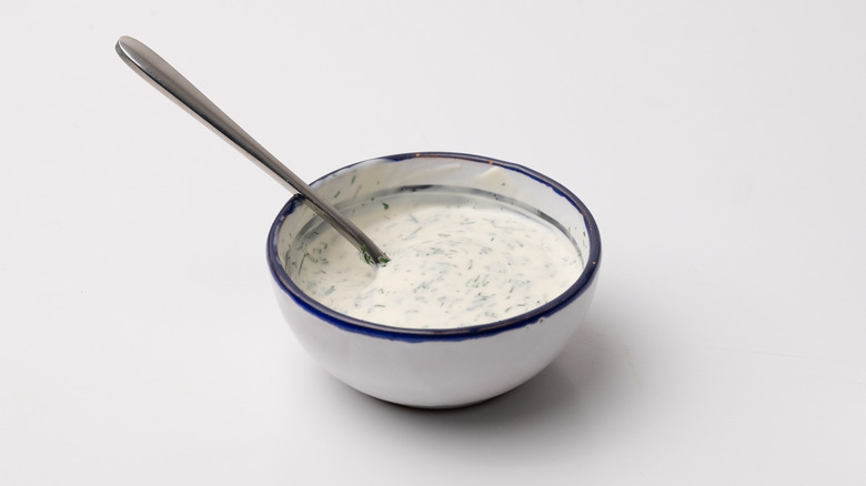 dill mayonnaise in a bowl