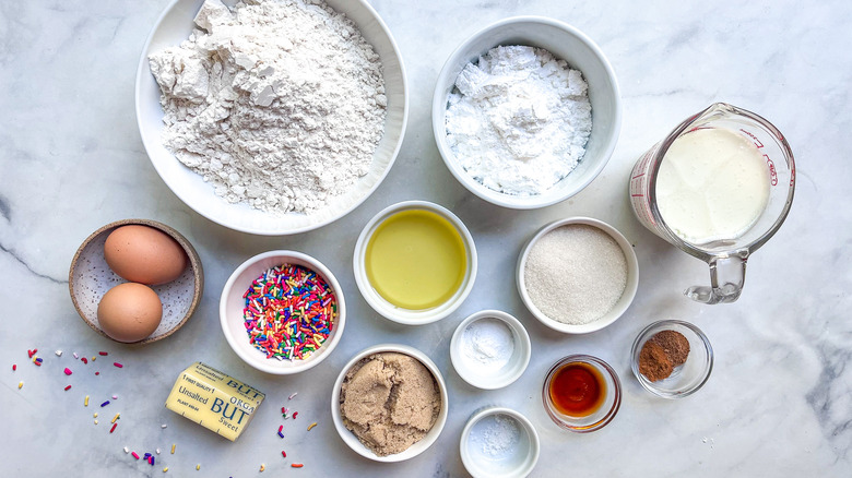 glazed sprinkle donut ingredients