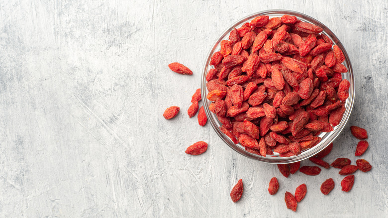 goji berries in dried form