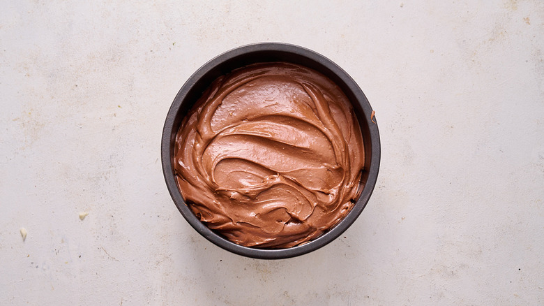 chocolate in baking dish