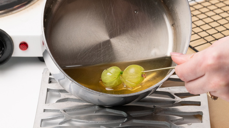 candy coating gooseberries