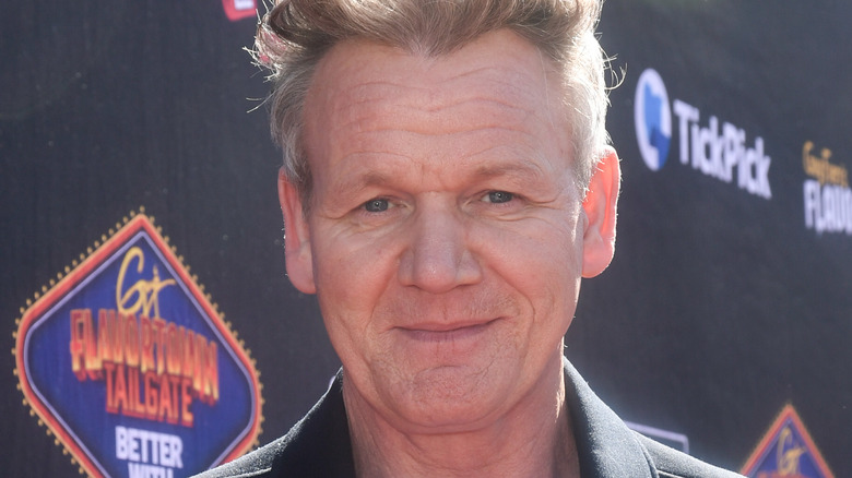 Gordon Ramsay smiles in close-up