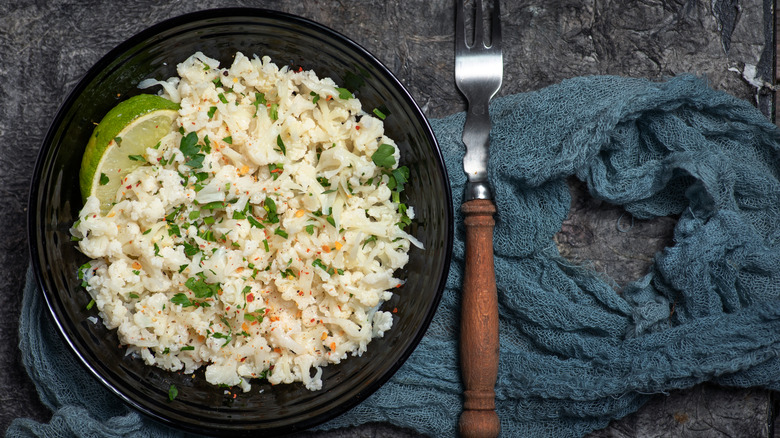 Basil and lime rice