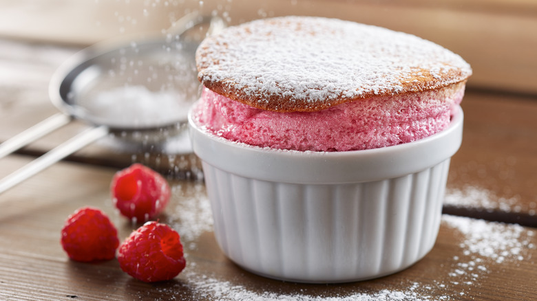 Raspberry souffle