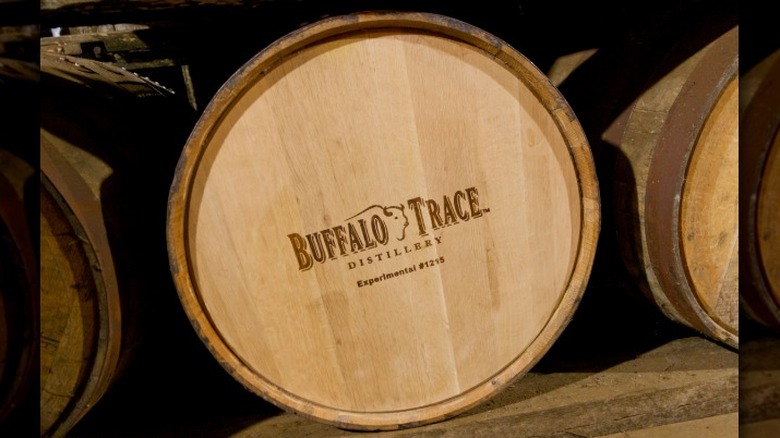 barrel of Buffalo Trace bourbon