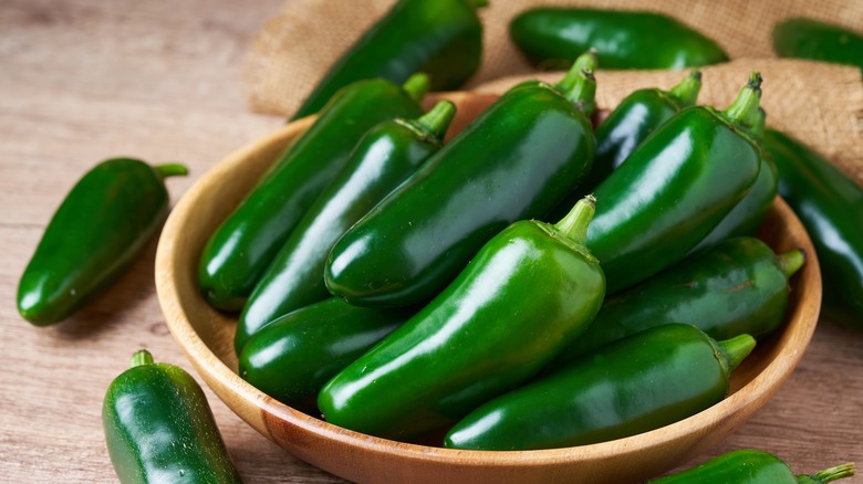 Bowl of jalapenos