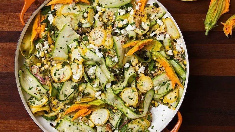 Grilled Corn and Summer Squash Salad