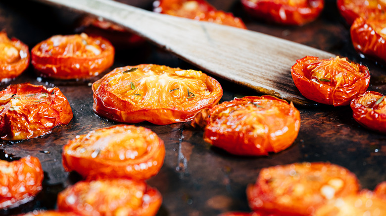 tomatoes on the grill