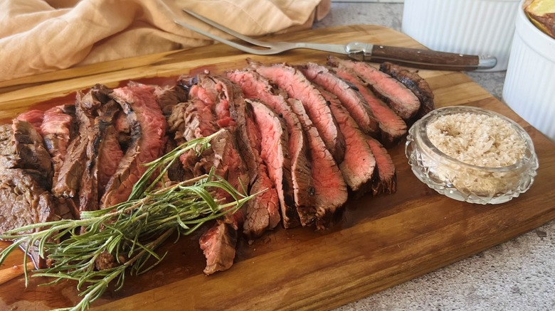 sliced balsamic flank steak