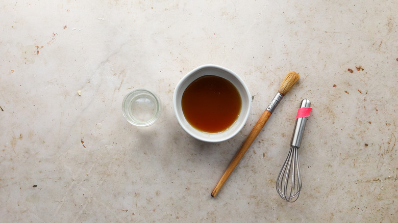 Bowl of sweet honey mixture