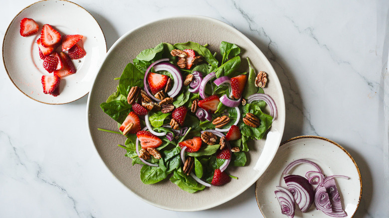 Salad in plate