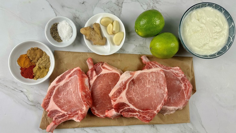 tandoori pork chops ingredients