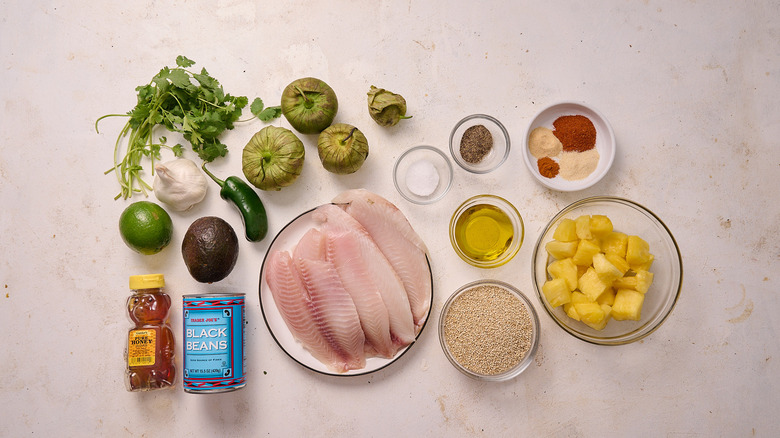 ingredients on a table