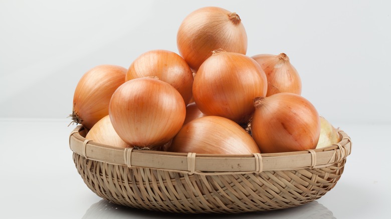 basket of onions