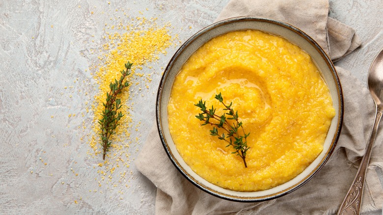 polenta with thyme