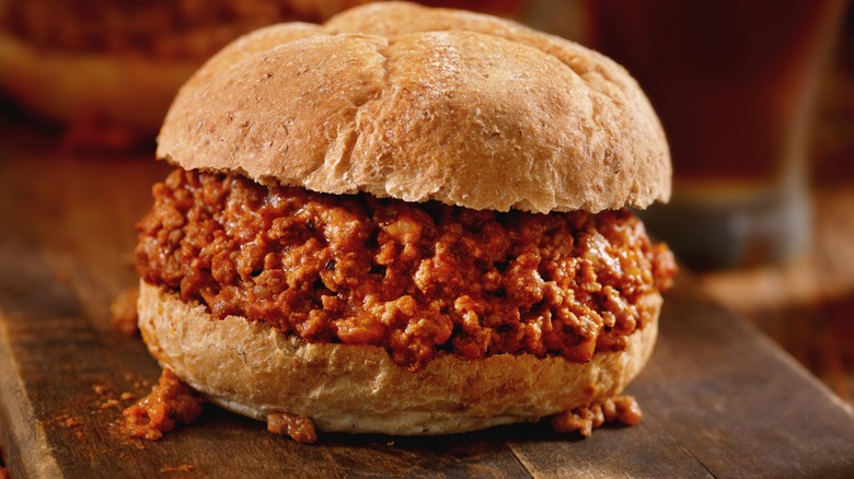 Sloppy Joes sandwich