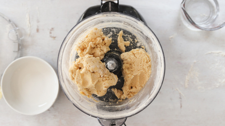 dough in food processor