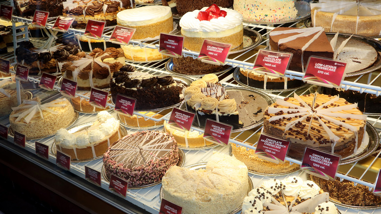 Cheesecake Factory dessert case