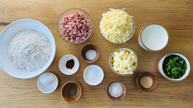 ham cheese scallion scones ingredients