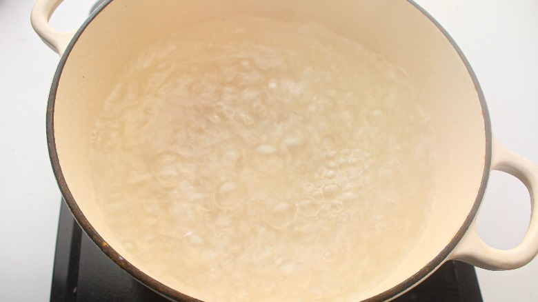 pot of boiling water