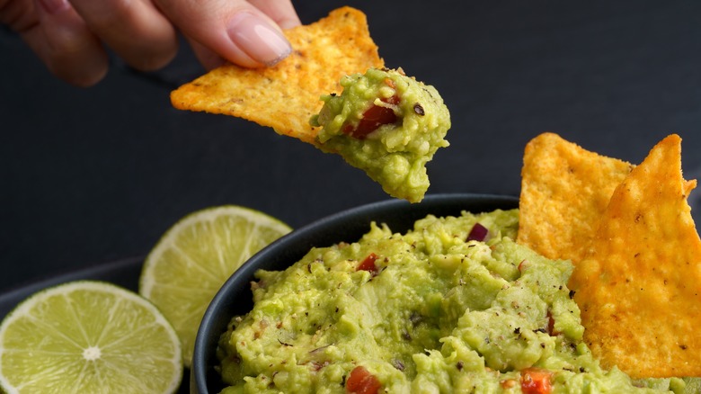 Chips and guacamole