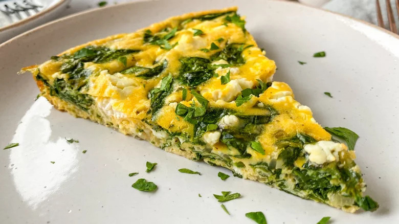 Spinach and egg frittata