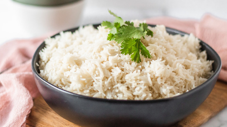 Bowl of sweet coconut rice