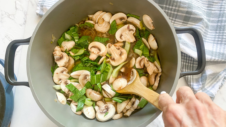 pot with vegetables