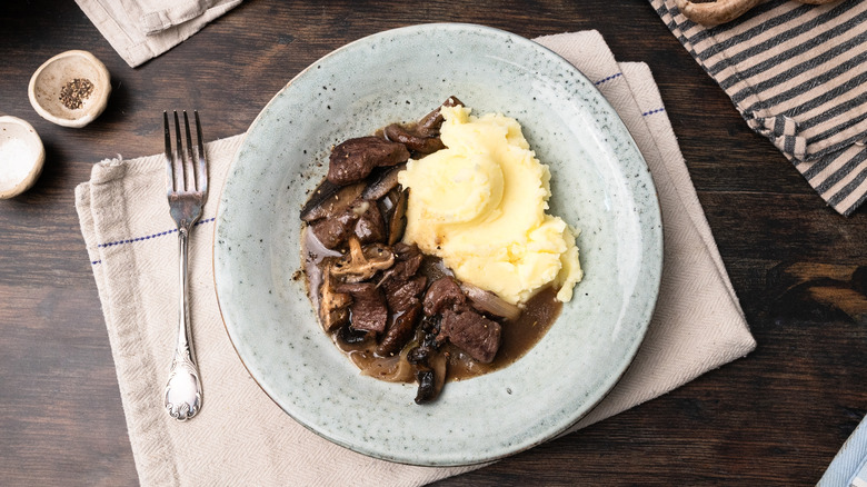 venison and wild mushroom casserole