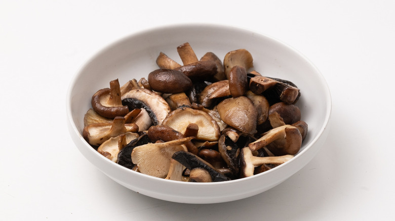 sauteed mushrooms in a bowl