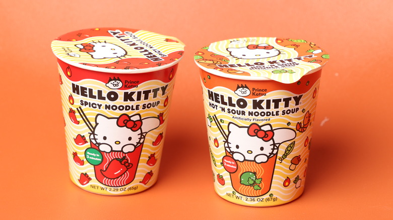 Duo of Hello Kitty Noodle Cups