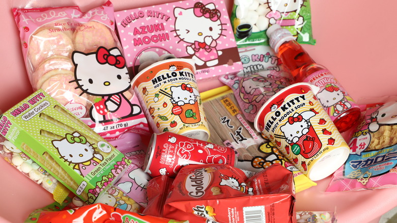 A pile of Hello Kitty Treats